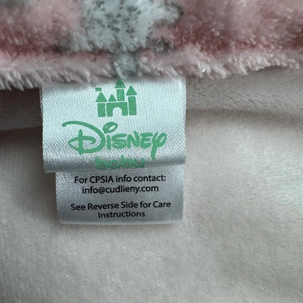 Disney‎ Baby Minnie Mouse Pink Plush Fleece Stroller Blanket Bows 28x37
